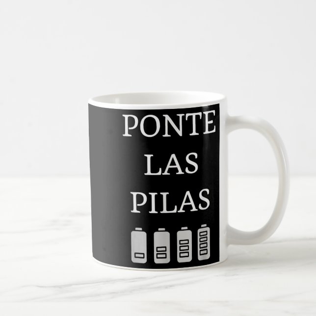 Nte Las Las Spanish Saying Motivational  Kaffeetasse (Rechts)