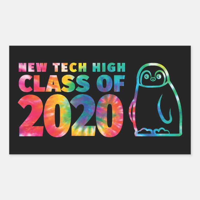 NTHS-Klasse 2020 Rechteckiger Aufkleber (Vorderseite)