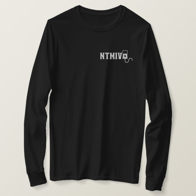 NTMIV Black Long T T-Shirt (Design vorne)