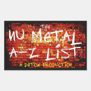 Nu Metal A-Z Liste Aufkleber