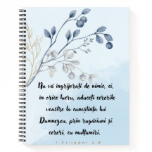 Nu va ingrijorati de nimic Caiet cu spirala