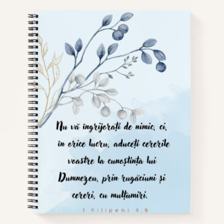 Nu va ingrijorati de nimic Caiet cu spirala Notizbuch