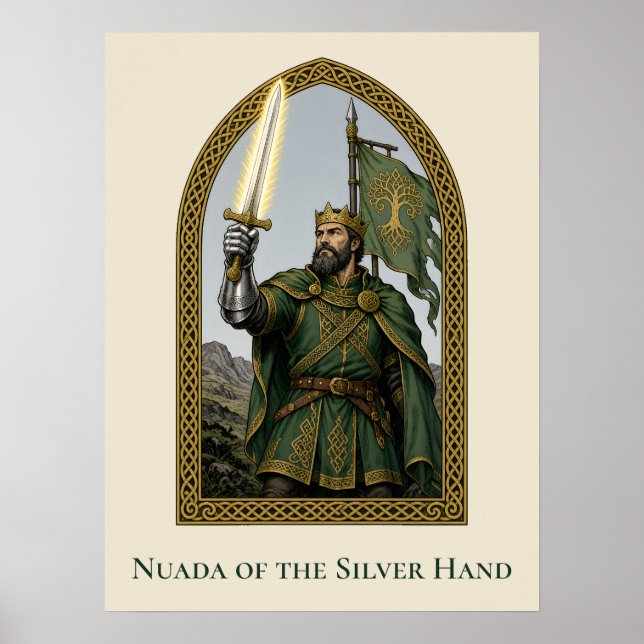 Nuada von der Silberhand Poster (Vorne)