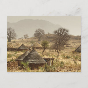 Nuba-Berge, Nugera-Dorf Postkarte