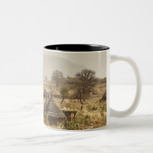 Nuba-Berge, Nugera-Dorf Zweifarbige Tasse