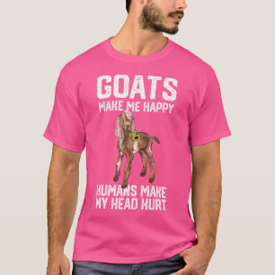 Nubain-Ziegen machen mich glücklich, Menschen mach T-Shirt