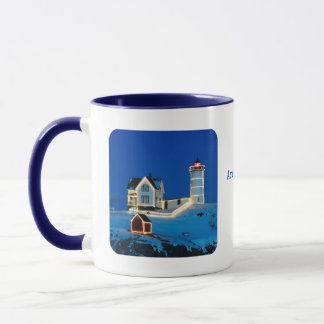 Nubble Christmas Lighthouse Tasse