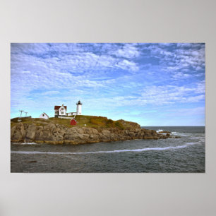 Nubble Leuchtturm, Cape Neddick, Maine Poster