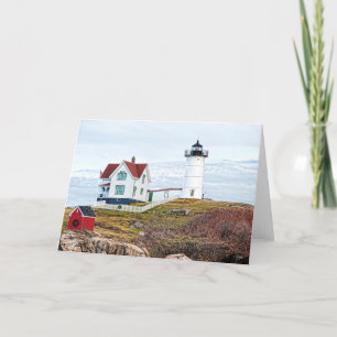 Nubble Light Christmas Feiertagskarte