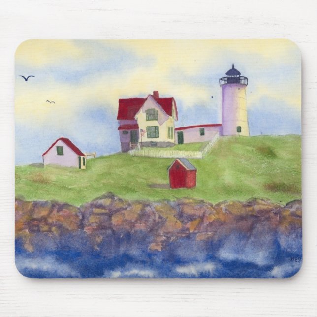 Nubble Light House York Maine Mouse Pad Mousepad (Vorne)