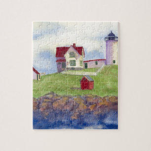 Nubble Light House York Maine Puzzle