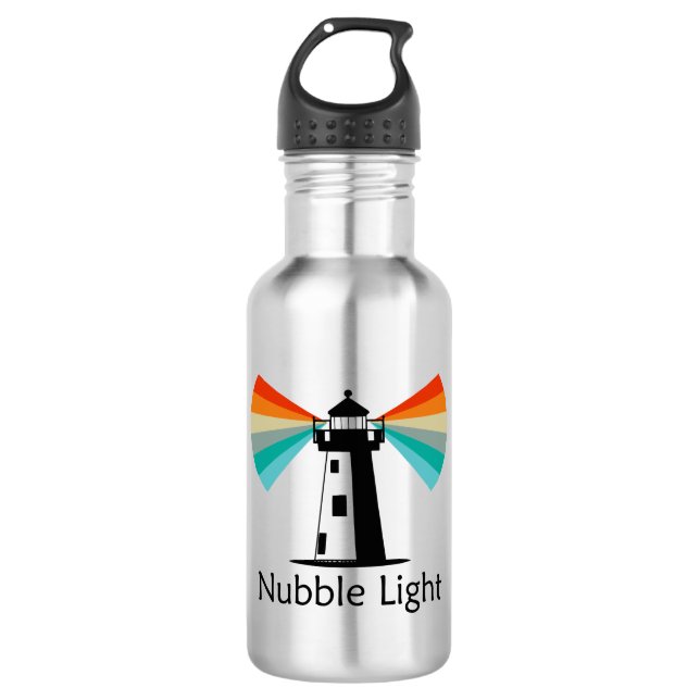 Nubble Light Maine Regenbogen Edelstahlflasche (Vorderseite)