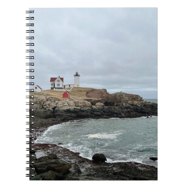 Nubble Lighthouse Foto Notizblock (Vorderseite)