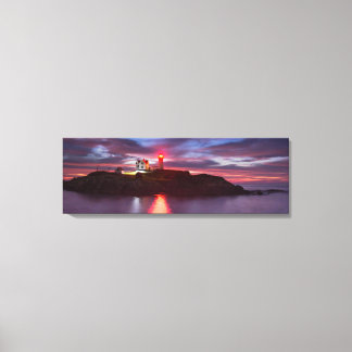 Nubble Lighthouse Wrapped Canvas Leinwanddruck