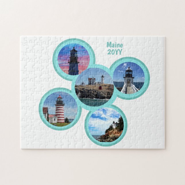 Nubble Portland Quoddy Marshall Bass Maine Light Puzzle (Horizontal)