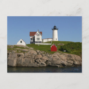 Nubbles Lighthouse - New England Postkarte