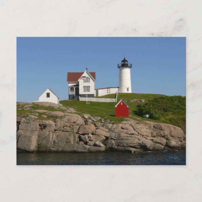 Nubbles Lighthouse - New England Postkarte (Vorderseite)