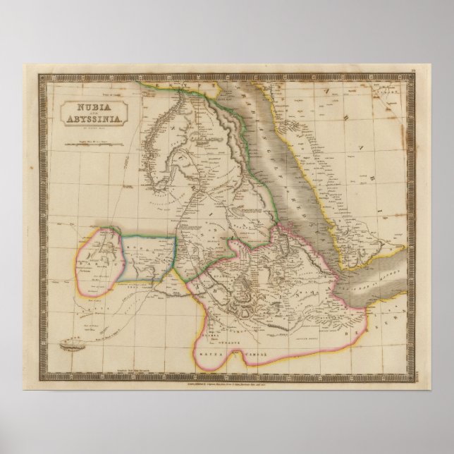 Nubia, Abessinia, Afrika Poster (Vorne)