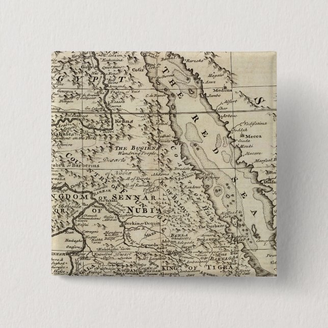 Nubia und Abissinia, Afrika Button (Vorderseite)