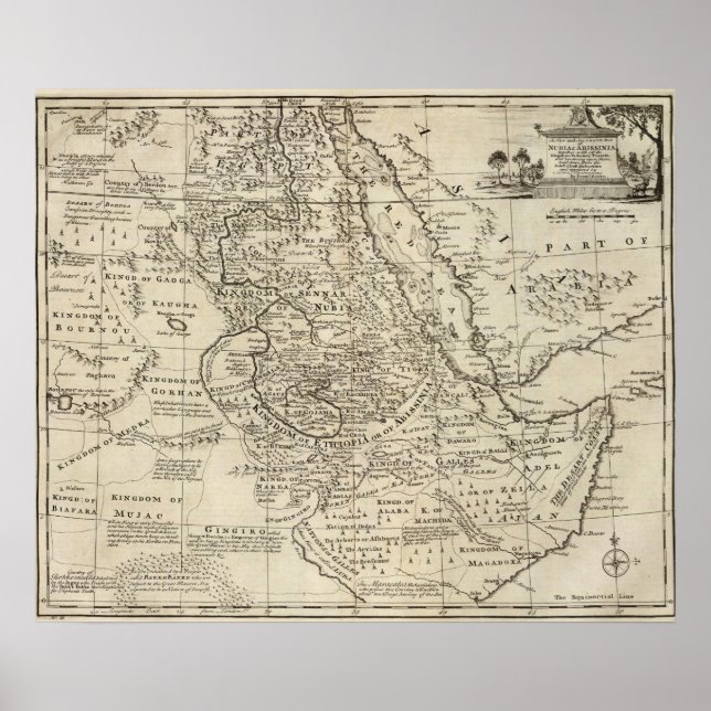 Nubia und Abissinia, Afrika Poster (Vorne)