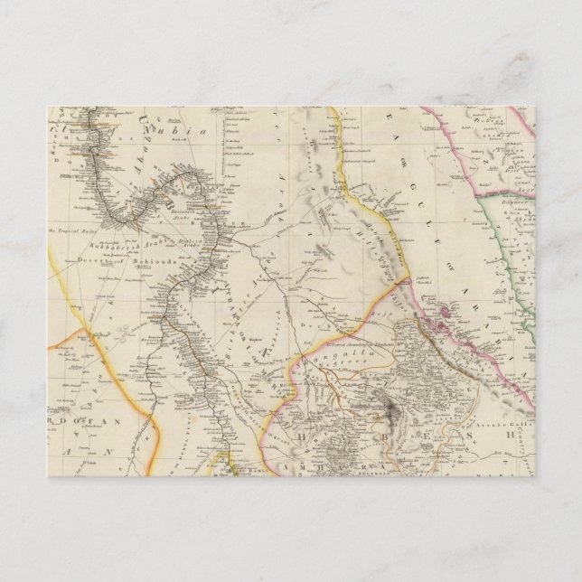 Nubia und Abyssinia Postkarte (Vorderseite)