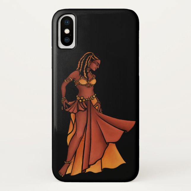 Nubian Belly Dancer Goddess Case-Mate iPhone Hülle (Rückseite)
