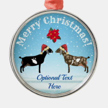 Nubian Dairy Goat Weihnachten im Schnee