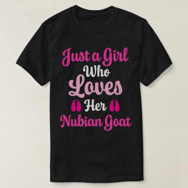 Nubian Goat Geschenk für Frauen, die ihre nubische T-Shirt (Design vorne)