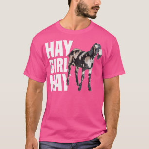 Nubian Goat Hay Girl Nubian Ziege Mama T-Shirt