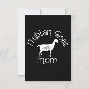 Nubian Goat Mama Gift Dankeskarte