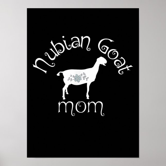 Nubian Goat Mama Gift Poster (Vorne)