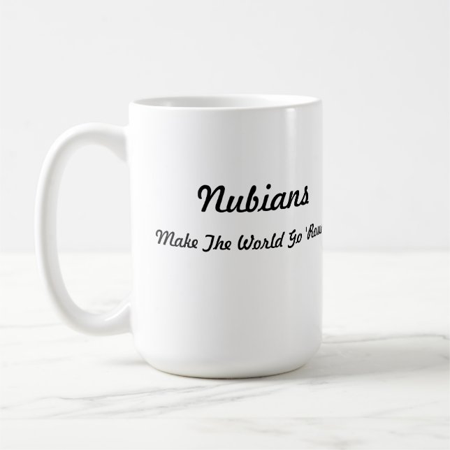 Nubian Kopf im Herzen Kaffeetasse (Links)