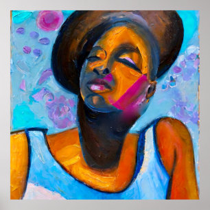 Nubian Princess Powerful Black Woman Poster