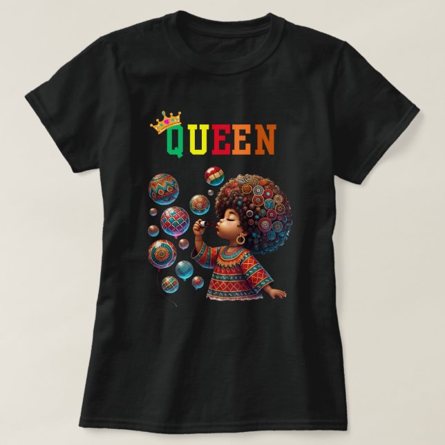 Nubian Queen: Entdecke den T - Shirt von Frauen (Design vorne)