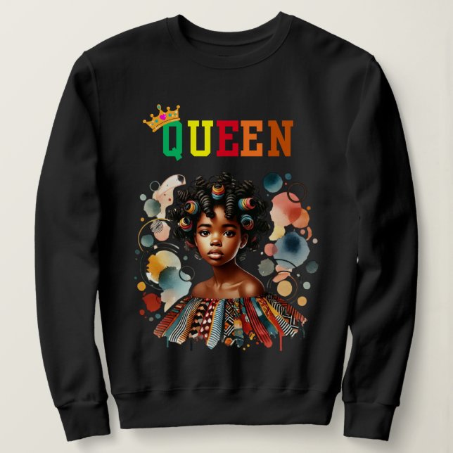 Nubian Queen: Glaube Frauen-Sweatshirt Sweatshirt (Design vorne)