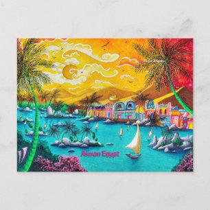 Nubian Village Assuan Ägypten Pop Postkarte