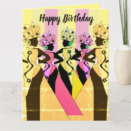 Nubian Women Art African American Birthday Card Karte