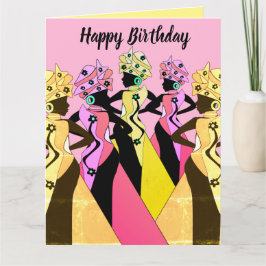Nubian Women Art African American Birthday Card Karte