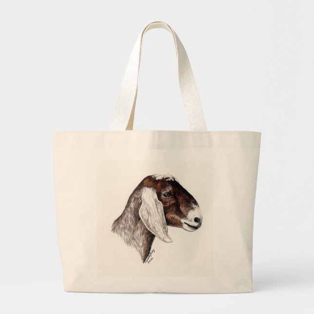 "Nubian Ziegen" Tierkunst Tasche (Vorne)