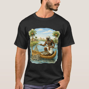 Nubischer Fischer am Nil - Altes Ägypten T-Shirt