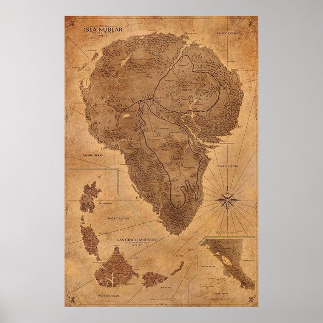 Nublar Map Park Poster (Vorne)