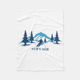 Nub's Nob Michigan Skigebiet Skifahren Skifahrer Fleecedecke