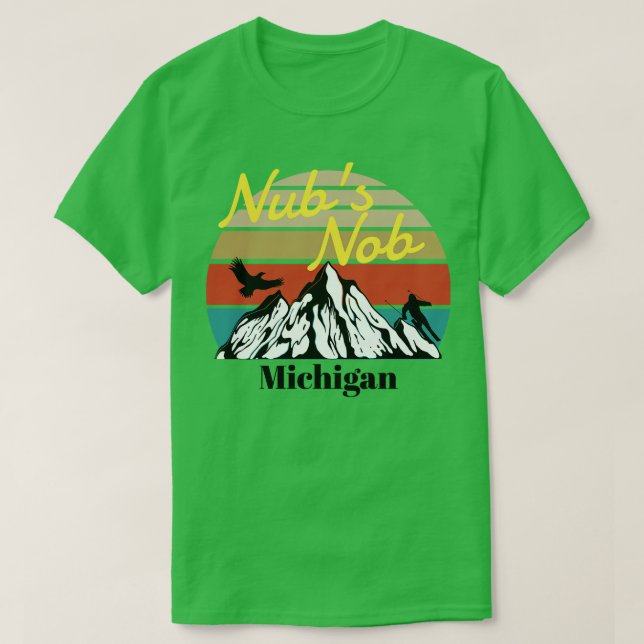 Nubs Nob ski Michigan 1 T-Shirt (Design vorne)