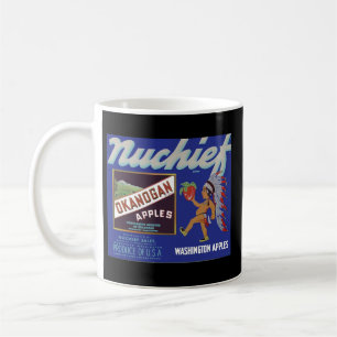 Nuchief Äpfel - Vintage-Fruchtkistenetikett Tasse