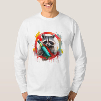 nüchtern, Raccoon, alkoholfrei, alkoholfrei T-Shirt