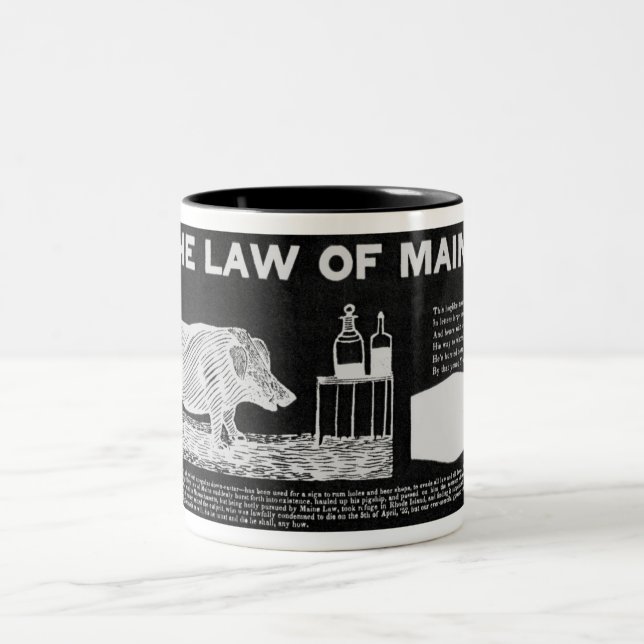 Nüchterne Maine-Tasse Zweifarbige Tasse (Mittel)