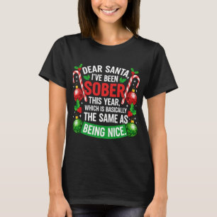 Nüchterne Weihnachtsfrauen T-Shirt