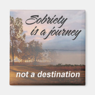 Nüchternheit ist eine Reise Magnet