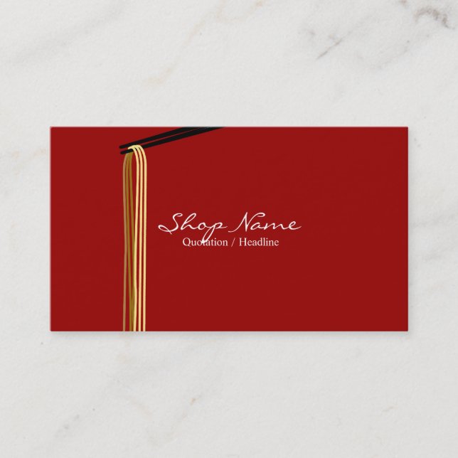 Nudel-Geschäfts-Visitenkarte Visitenkarte (Vorderseite)