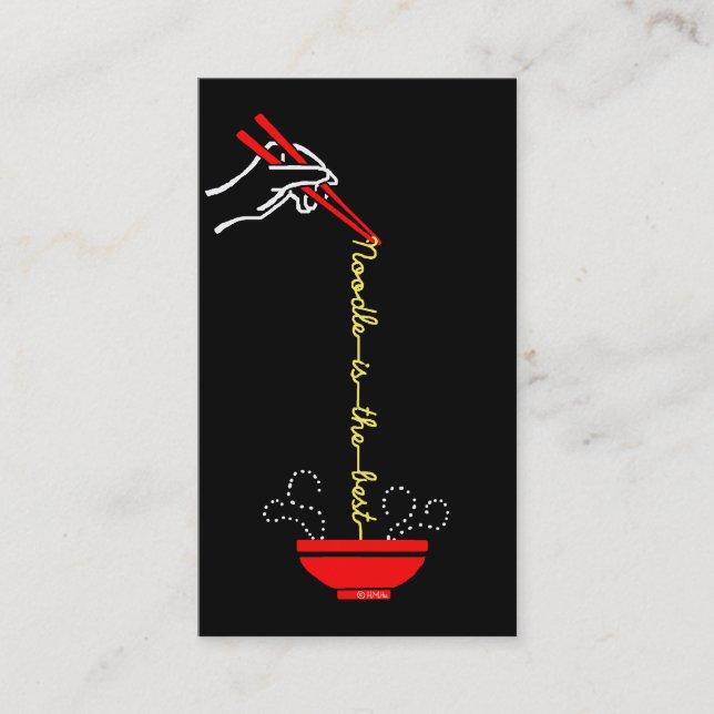 Nudel ist das Beste Visitenkarte (Vorderseite)